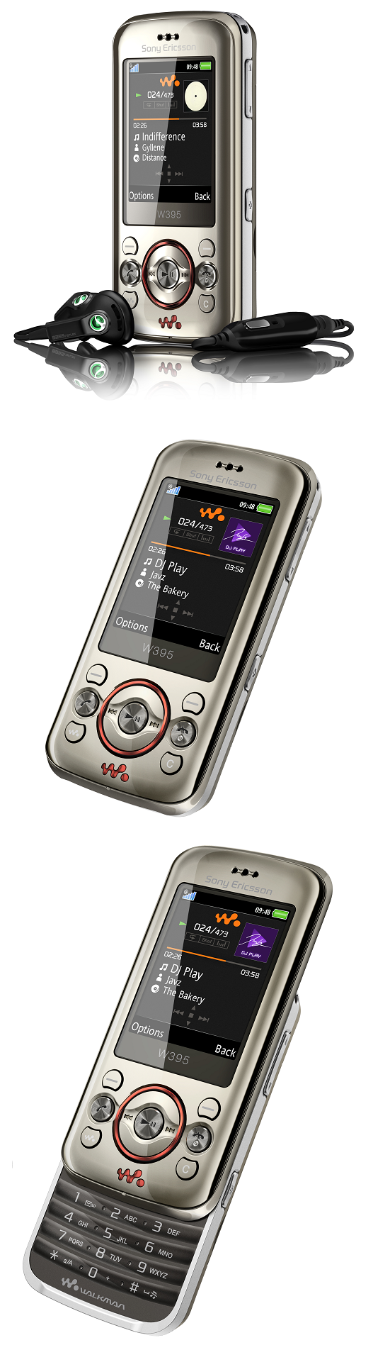 Sony Ericsson announced the W395 Walkman Phone